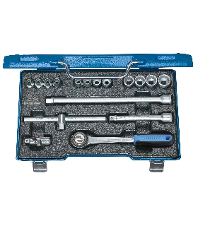 JUEGO DE LLAVES DE VASO 3/8"" 17 PZAS UD 6-19 MM 6240200 GEDORE